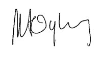 Julie Ogley, ADASS President, signature