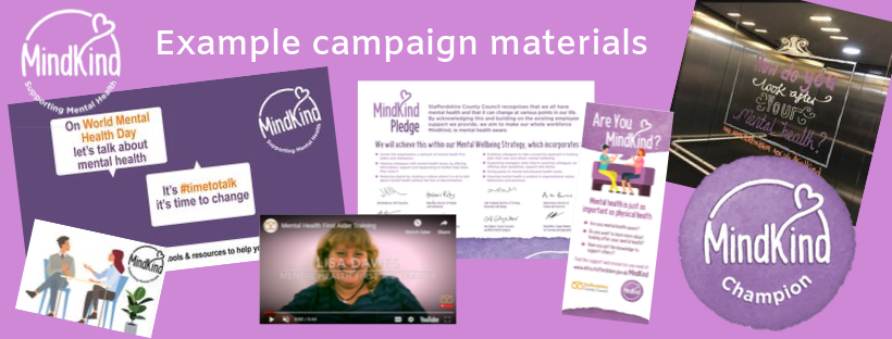 MindKind campaign materials