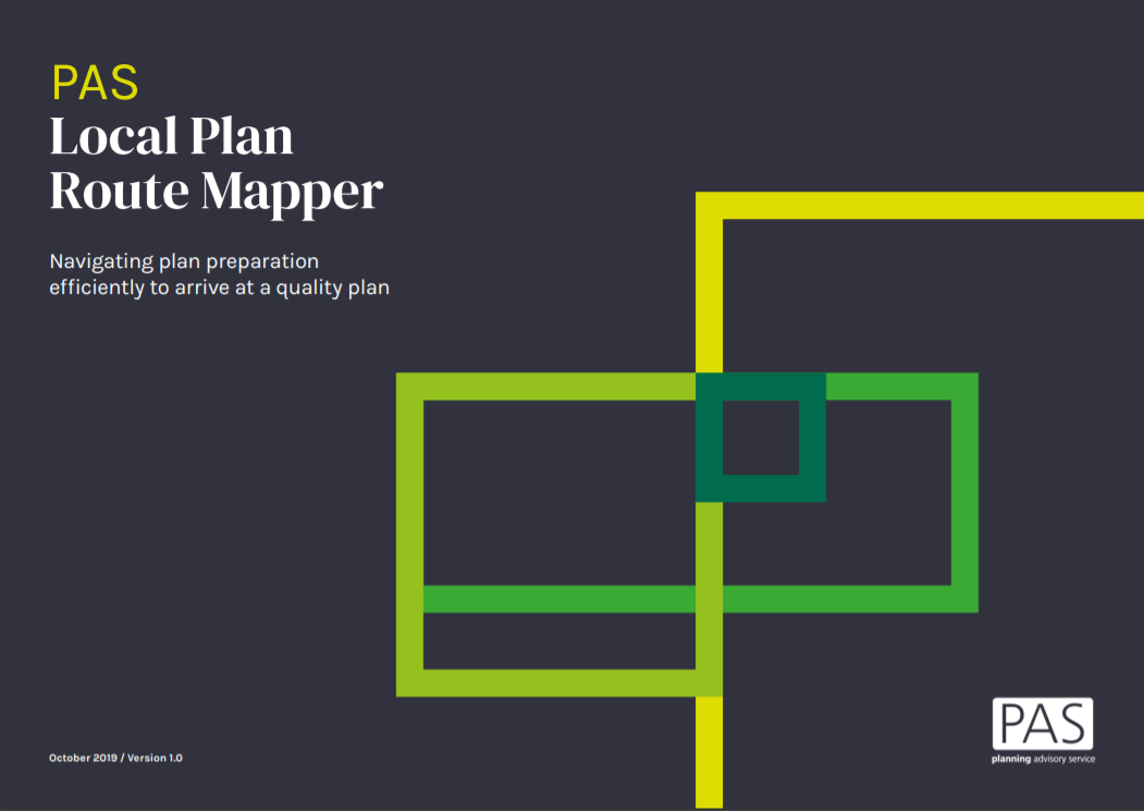 Front cover of PAS  PAS Local Plan Route Mapper document