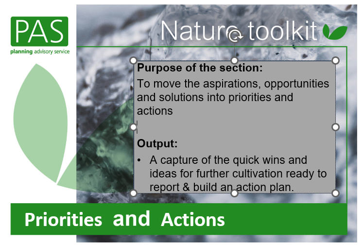 Image from toolkit slide-deck showing purpose of this section