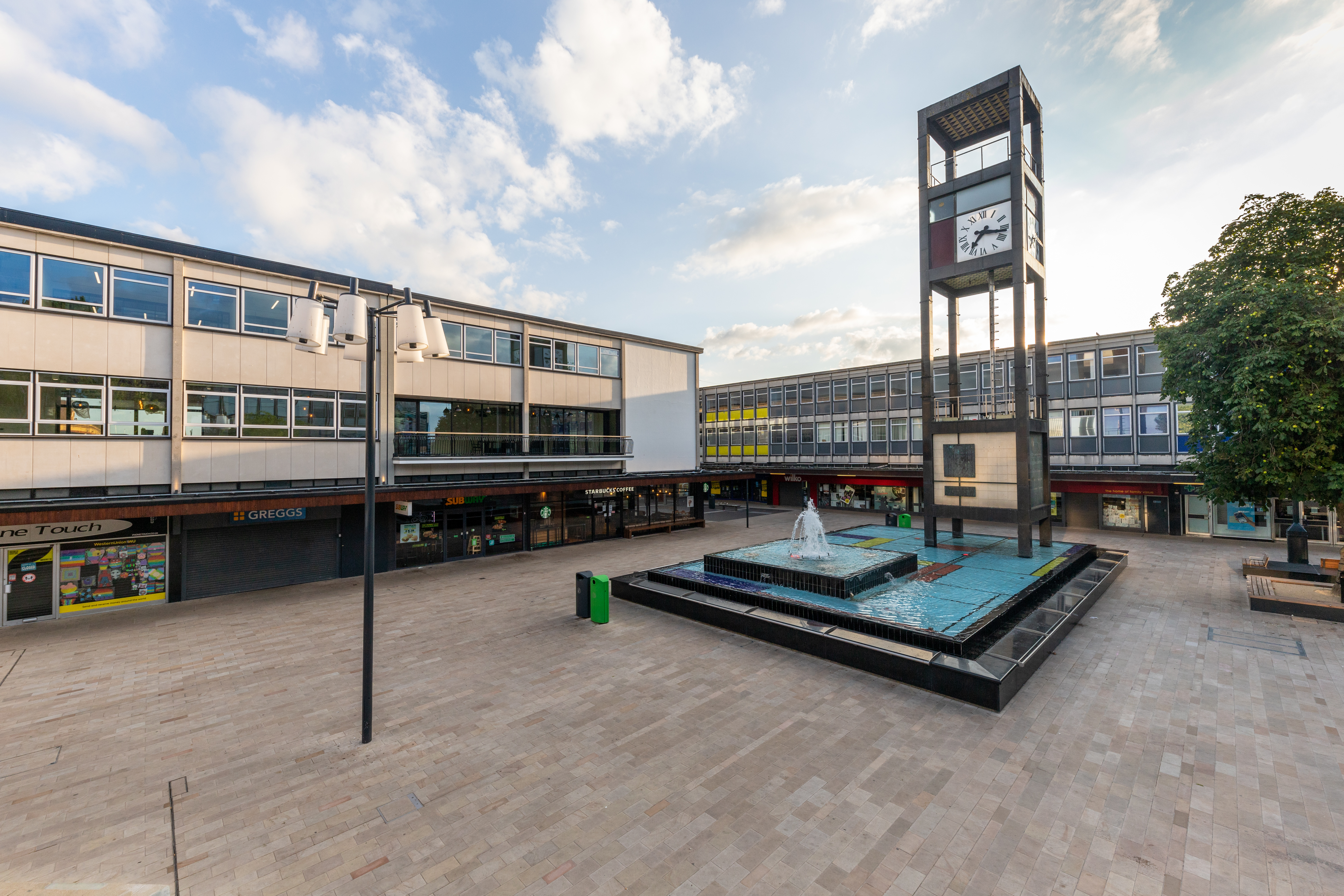 Town square in Stevenage