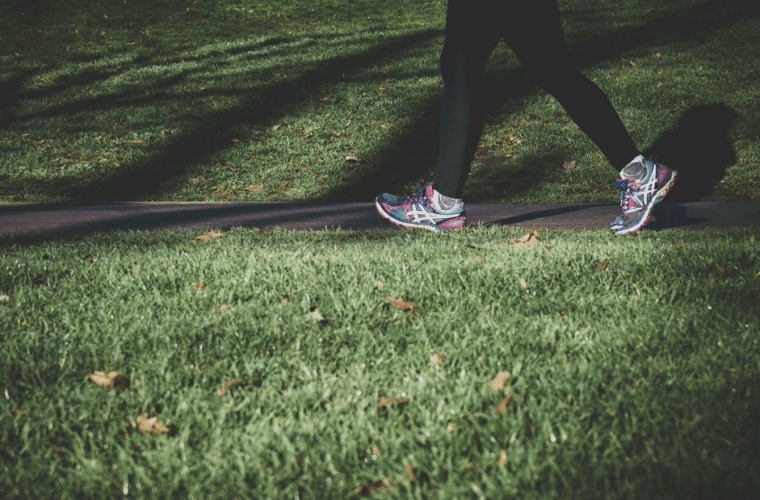 Jogger's feet