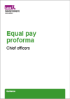 Equal Pay Proforma – Chief Officers front cover