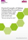 Practical examples of Making Safeguarding Personal from commissioners and providers of health and social care COVER