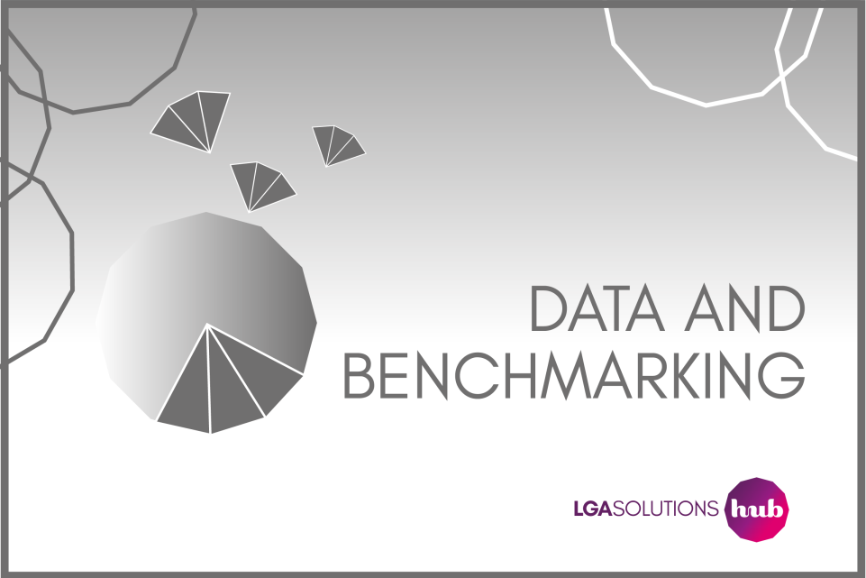 illustration showing Data and Benchmarking on a graph